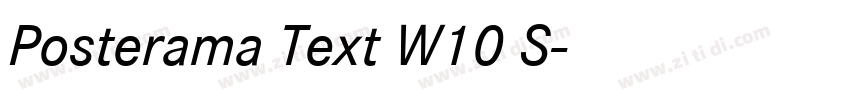 Posterama Text W10 S字体转换